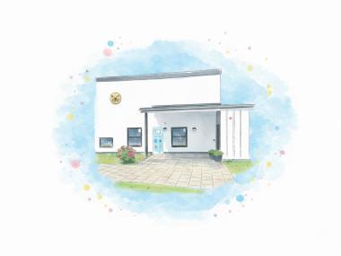 Grafisk billede af Gelsted Børnehus 